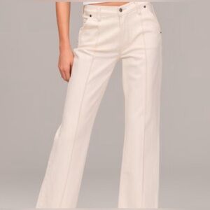 Abercrombiebie mid rise baggy jeans a